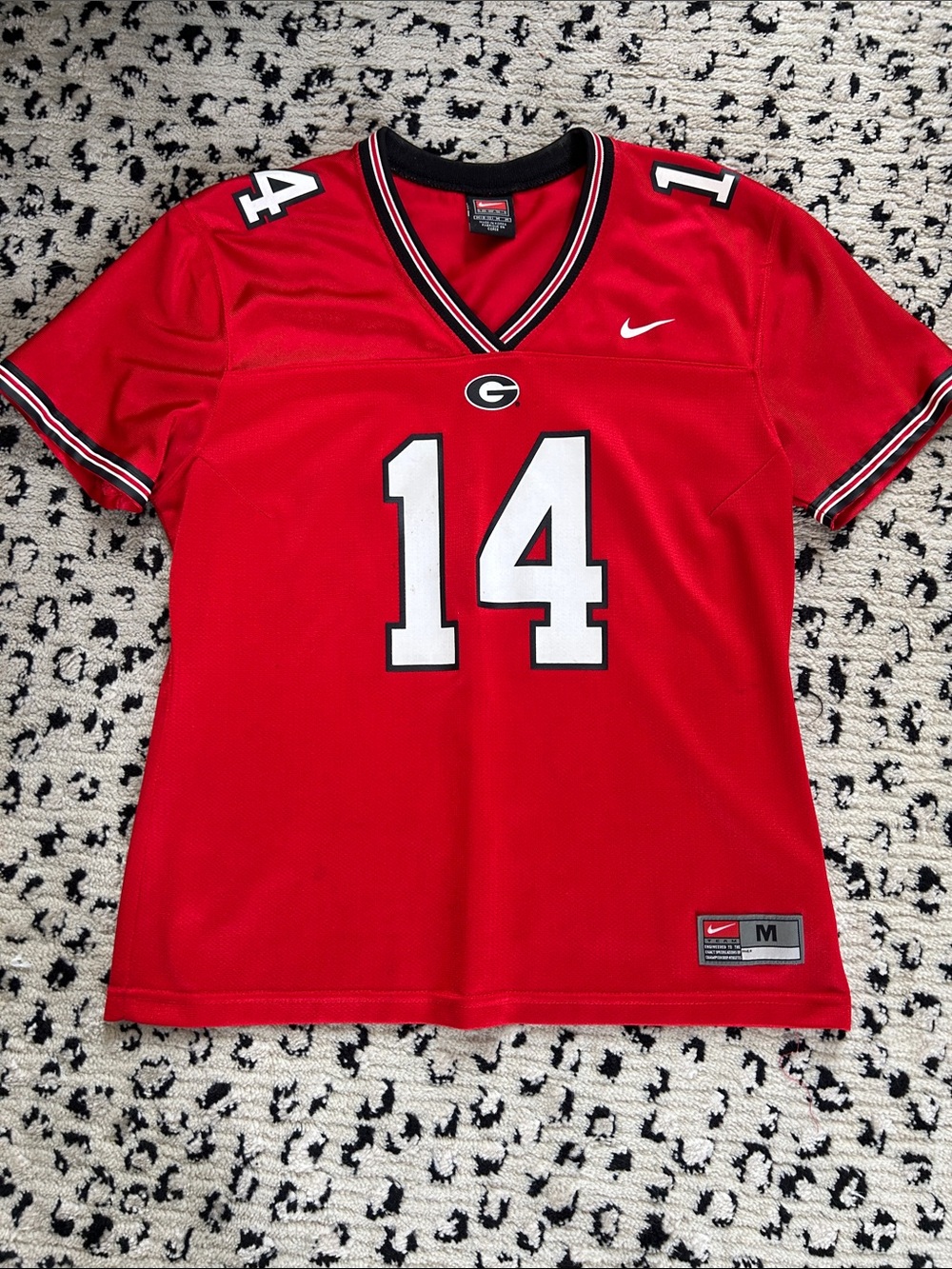 Nike Red Georgia Bulldogs #14 Women's Football Jersey